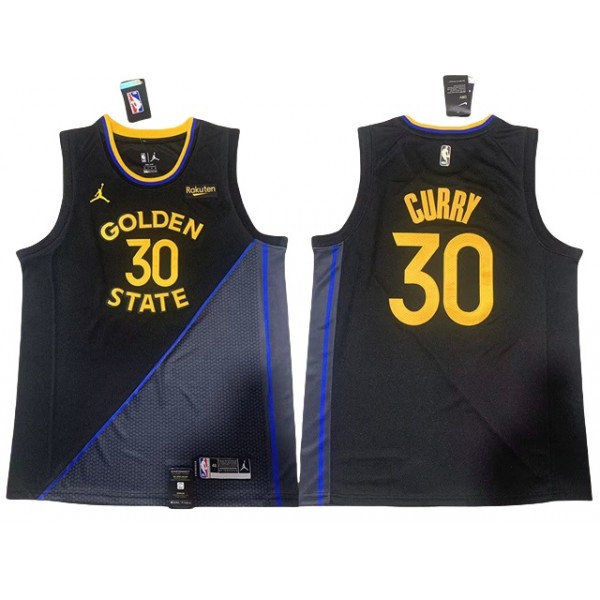 Golden State Warriors #30 Stephen Curry 2024-25 Black Statement Edition Swingman Jersey