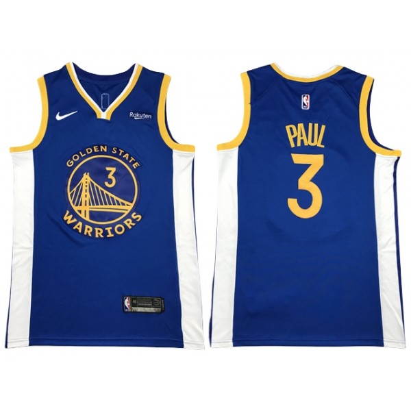 Golden State Warriors #3 Chris Paul Blue Swingman Jersey