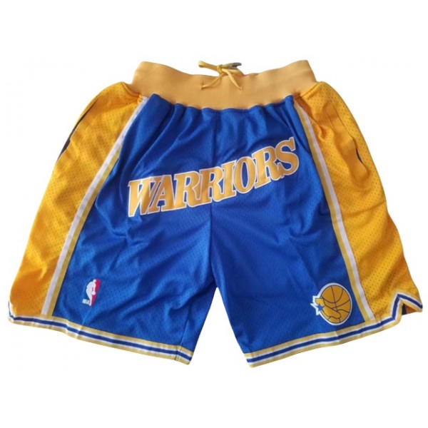 Golden State Warriors Just Don "Warriors" Blue Basketball Shorts