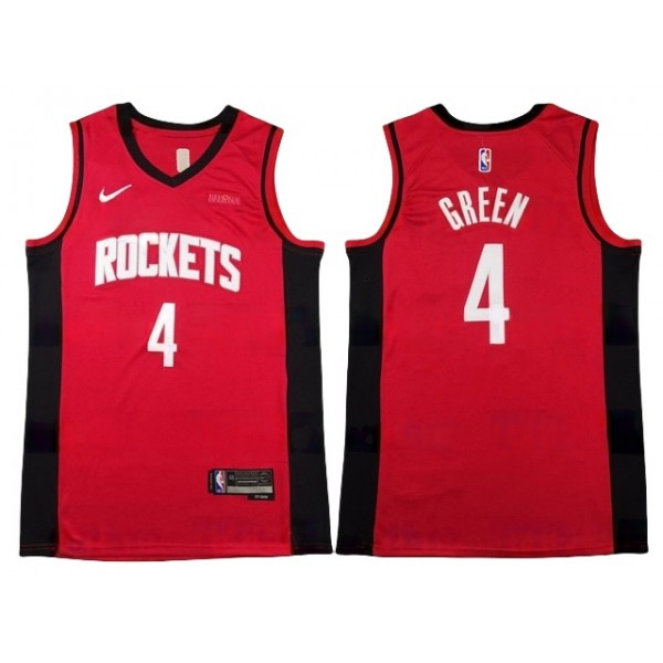 Houston Rockets #4 Jalen Green Red Swingman Jersey