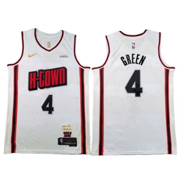 Houston Rockets #4 Jalen Green 2024/25 White City Edition Swingman Jersey