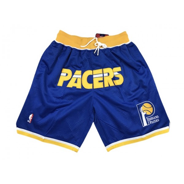 Indiana Pacers Just Don "Pacers" Blue Basketball Shorts