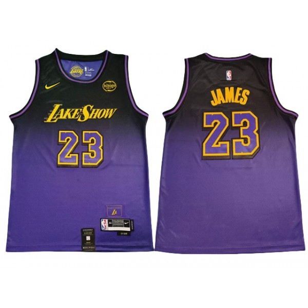 Los Angeles Lakers #23 Lebron James 2024/25 Purple City Edition Swingman Jersey