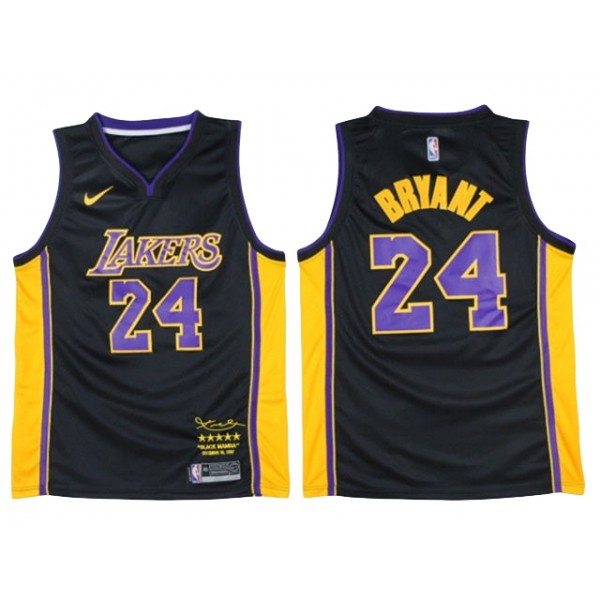 Los Angeles Lakers #24 Kobe Bryant Black Black Mamba Swingman Jersey