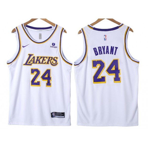 Los Angeles Lakers #24 Kobe Bryant White Swingman Jersey