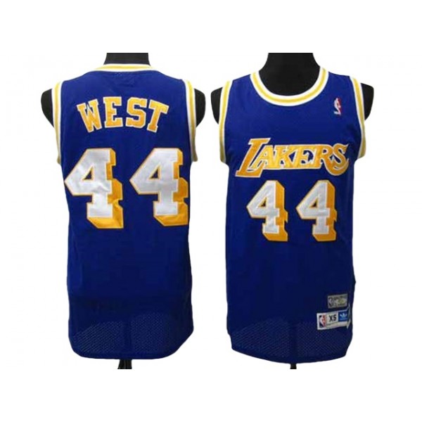 Los Angeles Lakers #44 Jerry West Purple Hardwood Classic Jersey