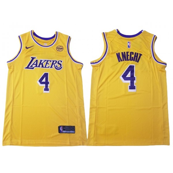 Los Angeles Lakers #4 Dalton Knecht Gold Swingman Jersey