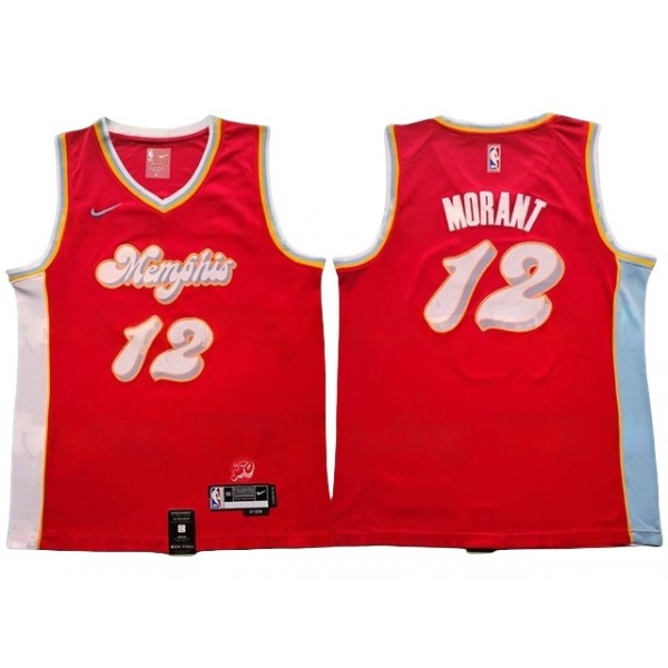 Memphis Grizzlies #12 Ja Morant 2024/25 Red City Edition Swingman Jersey