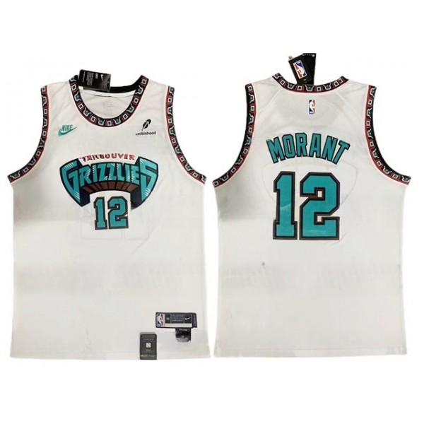 Memphis Grizzlies #12 Ja Morant 2024/25 White Classic Edition Swingman Jersey