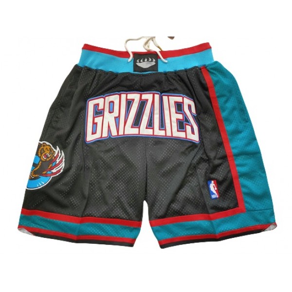 Memphis Grizzlies Just Don "Grizzlies" Black Basketball Shorts