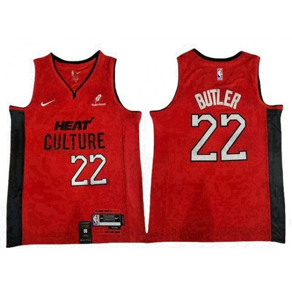 Miami Heat #22 Jimmy Butler 2024-25 Red City Edition Swingman Jersey