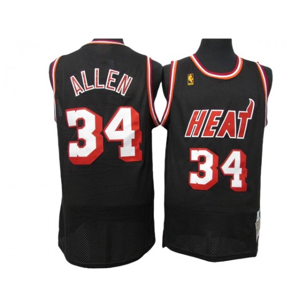 Miami Heat #34 Ray Allen 2012-13 Black Hardwood Classics Jersey