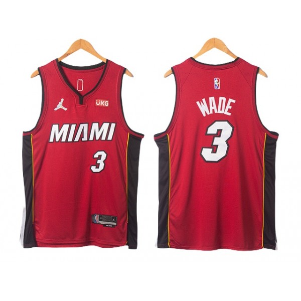 Miami Heat #3 Dwyane Wade 2020-21 Red Statement Swingman Jersey