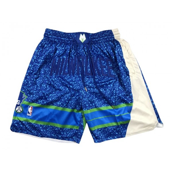 Milwaukee Bucks "Milwaukee" Blue City Edition Basketball Shorts