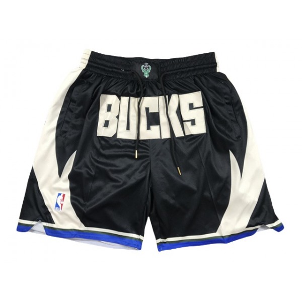 Milwaukee Bucks "Bucks" Black Statement Edition Basketball Shorts