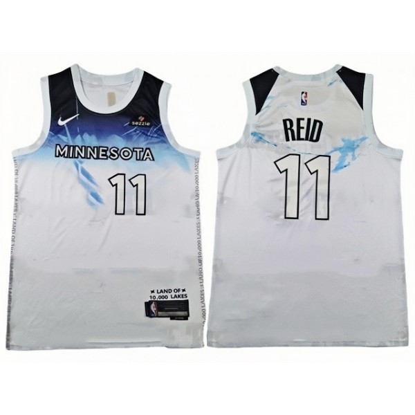 Minnesota Timberwolves #11 Naz Reid 2024-25 White City Edition Swingman Jersey