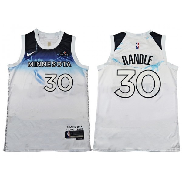 Minnesota Timberwolves #30 Julius Randle 2024-25 White City Edition Swingman Jersey