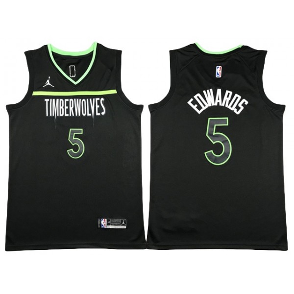 Minnesota Timberwolves #5 Anthony Edwards 2023-24 Black Statement Edition Swingman Jersey