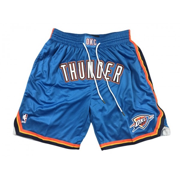 Oklahoma City Thunder "Thunder" Blue Basketball Shorts