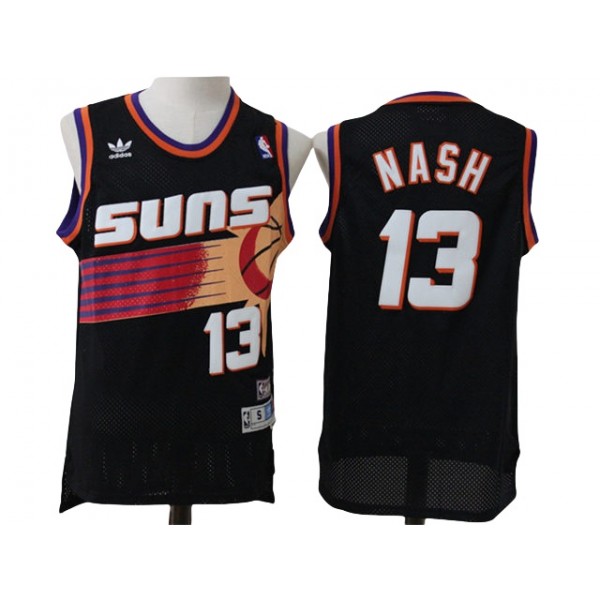 Phoenix Suns #13 Steve Nash Black Hardwood Classics Jersey