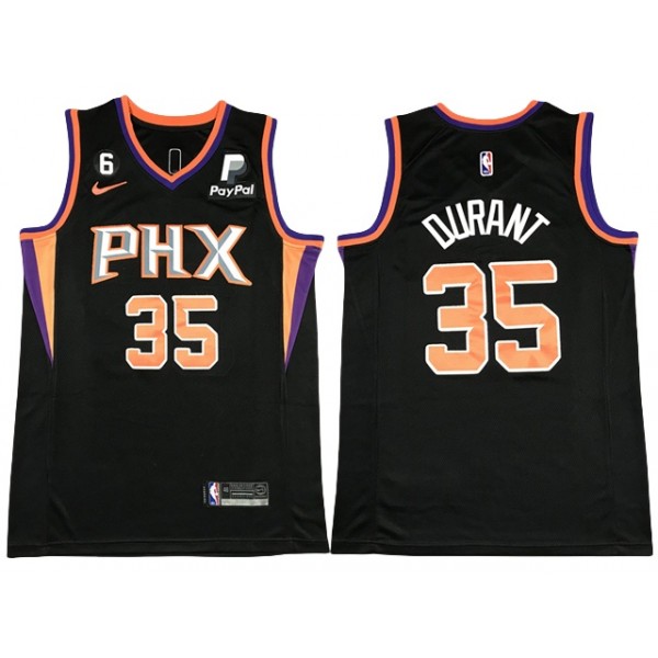 Phoenix Suns #35 Kevin Durant Black Swingman Jersey