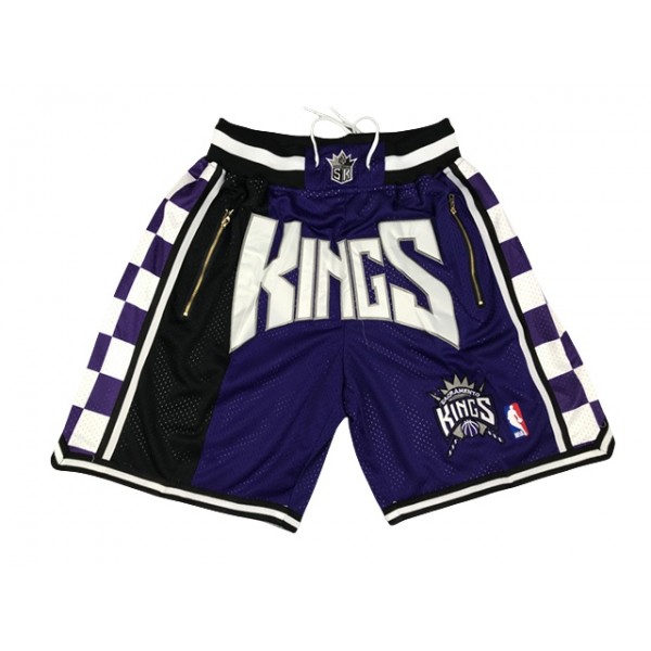 Sacramento Kings Just Don "Kings" Purple Basketball Shorts