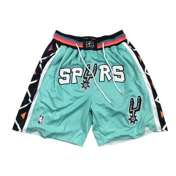 San Antonio Spurs "Spurs" Turquoise City Edition Basketball Shorts