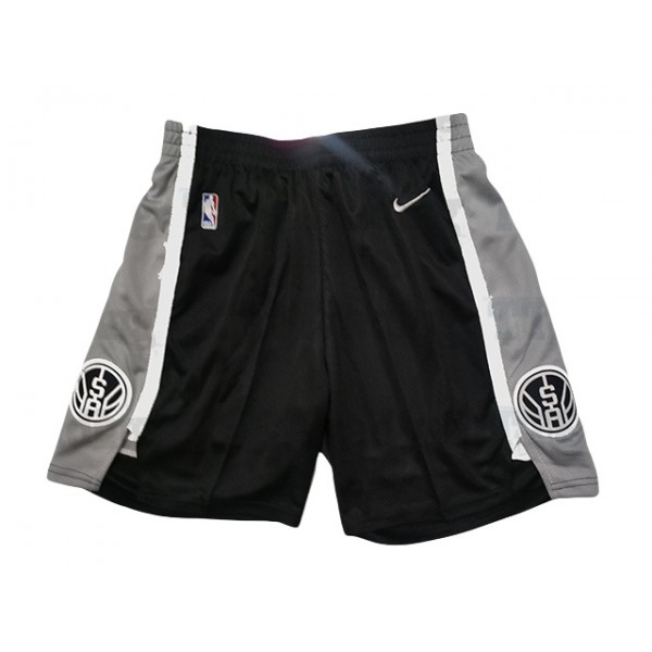 San Antonio Spurs Youth Black Basketball Shorts