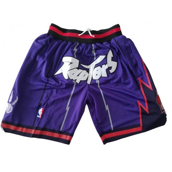 Toronto Raptors Just Don "Raptors" Purple Basketball Shorts