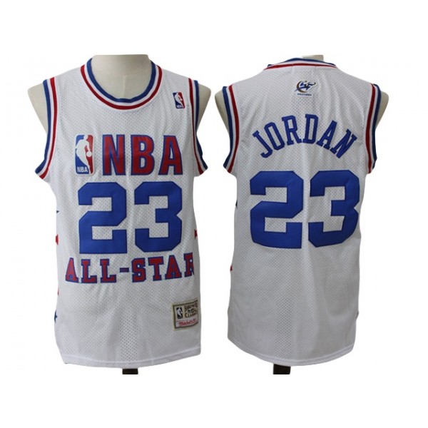 NBA All-Star Game Eastern Conference #23 Michael Jordan White 2003 Hardwood Classics Jersey