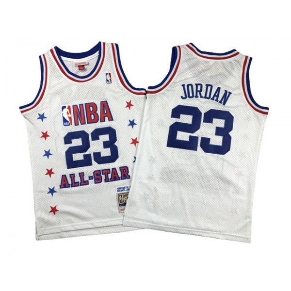 NBA All-Star Game #23 Michael Jordan White 1989 Hardwood Classics Jersey