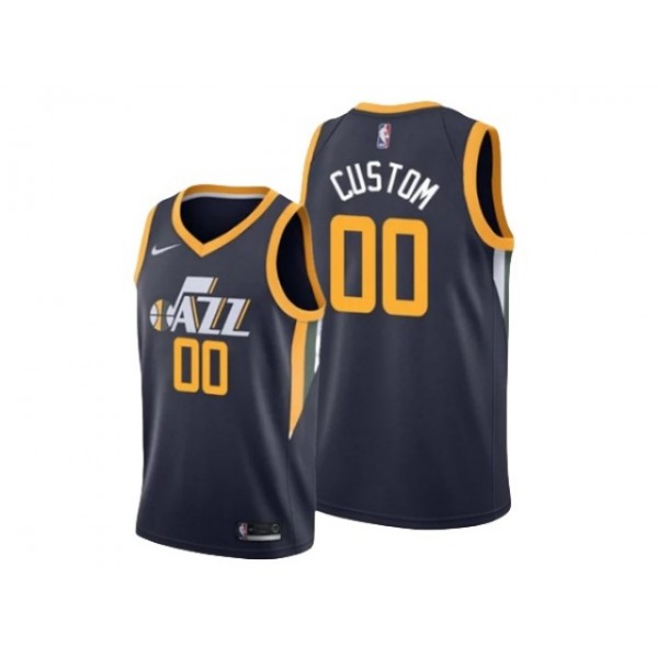 Utah Jazz #00 Navy Swingman Custom Jersey