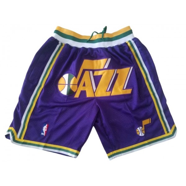 Utah Jazz Just Don "Jazz" Purple Basketball Shorts