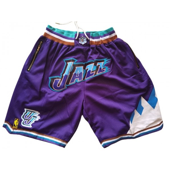 Utah Jazz Just Don "Jazz" Purple Basketball Shorts