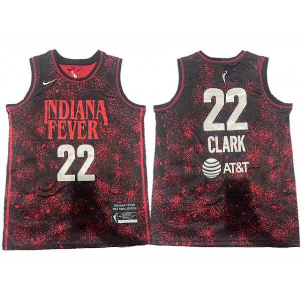 WNBA Indiana Fever #22 Caitlin Clark Dark Red Basketball Jersey