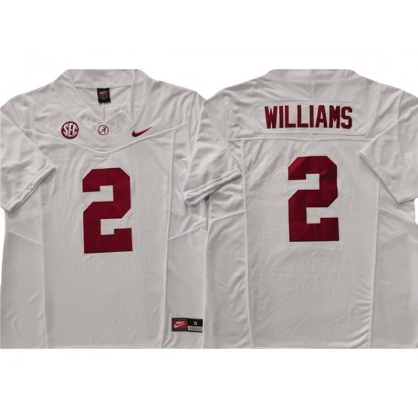 Alabama Crimson Tide #2 Ryan Williams White College Football F.U.S.E. Limited Jersey