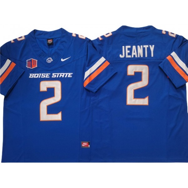 Boise State Broncos #2 Ashton Jeanty Blue College Football F.U.S.E. Limited Jersey