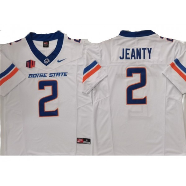 Boise State Broncos #2 Ashton Jeanty White College Football F.U.S.E. Limited Jersey