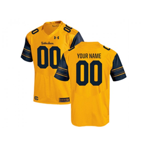 NCAA California Golden Bears #00 Gold College Football Custom Jersey