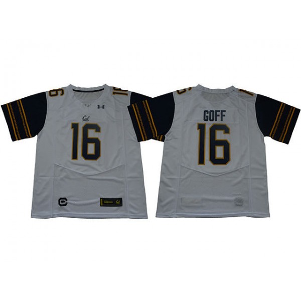 NCAA California Golden Bears #16 Jared Goff White College Football Jersey