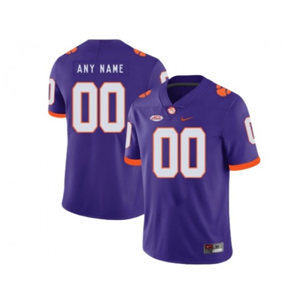 Clemson Tigers #00 Purple College Football Custom Jersey