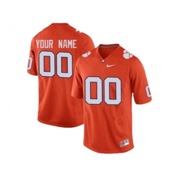 Clemson Tigers #00 Orange College Football Custom Jersey