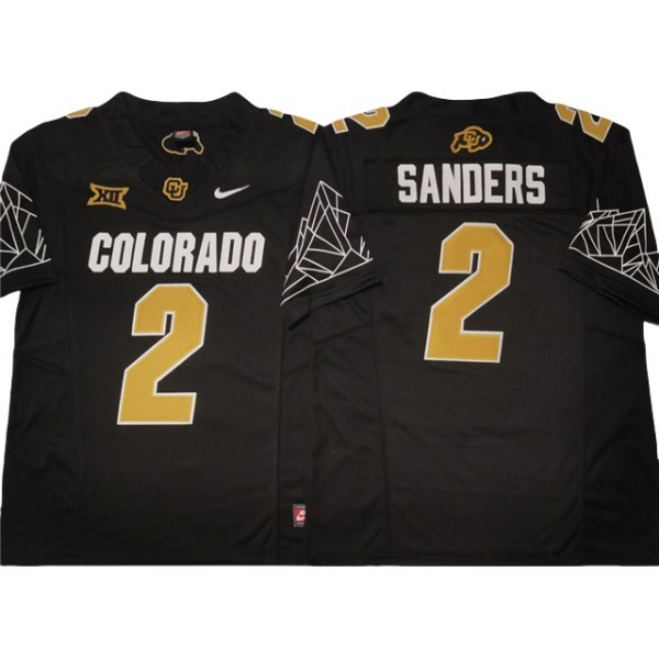 Colorado Buffaloes #2 Shedeur Sanders Black College Football F.U.S.E. Limited Jersey