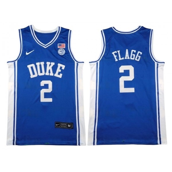 NCAA Duke Blue Devil #2 Cooper Flagg Blue College Basketball Jersey