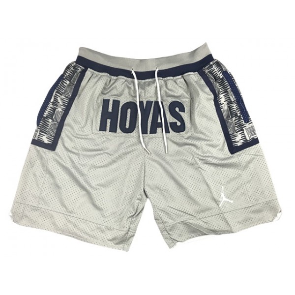 Georgetown Hoyas Just Don "Hoyas" Gray College Basketball Shorts