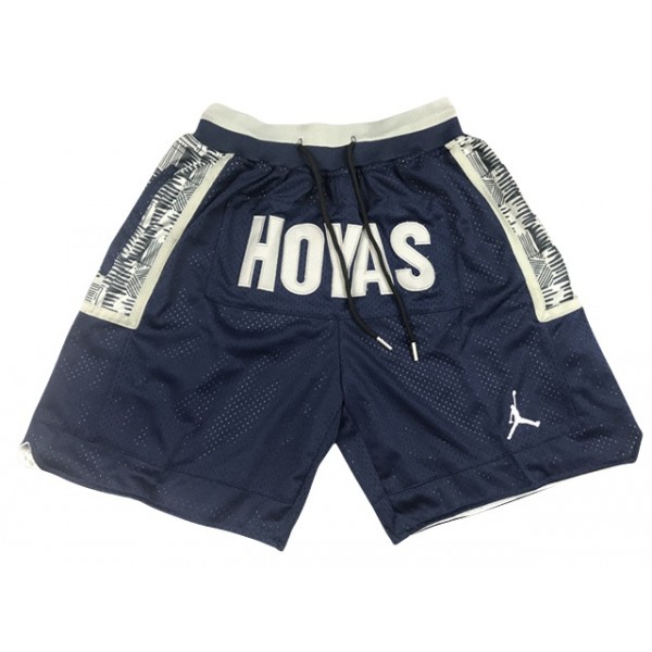 Georgetown Hoyas Just Don "Hoyas" Navy College Basketball Shorts