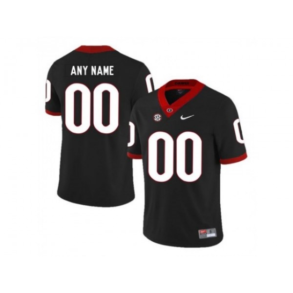 NCAA Georgia Bulldogs #00 Black College Football Custom Jersey