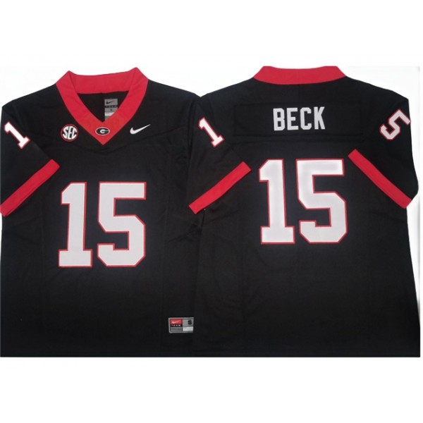 NCAA Georgia Bulldogs #15 Carson Beck Black College Football F.U.S.E. Limited Jersey