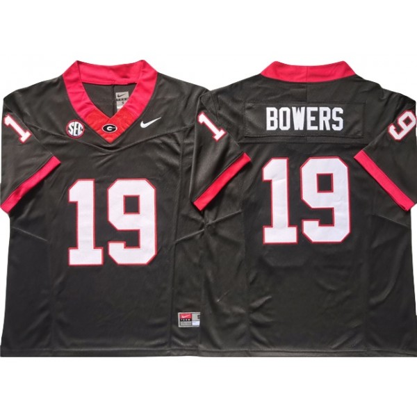 NCAA Georgia Bulldogs #19 Brock Bowers Black College Football F.U.S.E. Limited Jersey