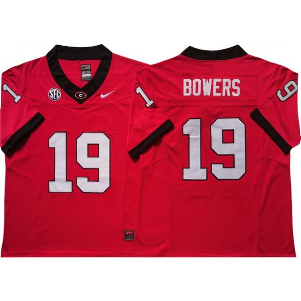 NCAA Georgia Bulldogs #19 Brock Bowers Red College Football F.U.S.E. Limited Jersey